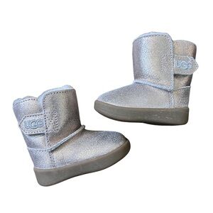 UGG Kids Shimmering Rose Gold Fur Lined Boots Baby Size 0/1